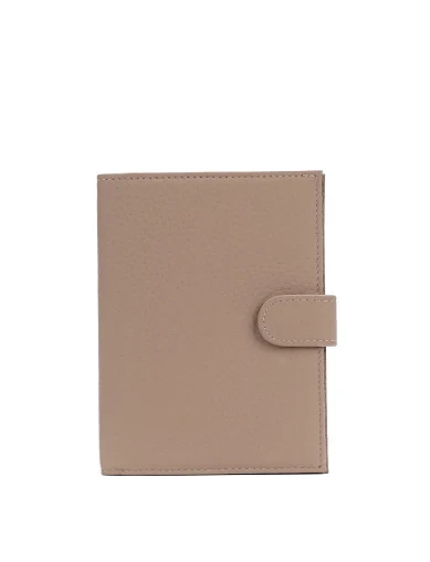 Кошелек кожаный бежевый - фото 1 - Miraton