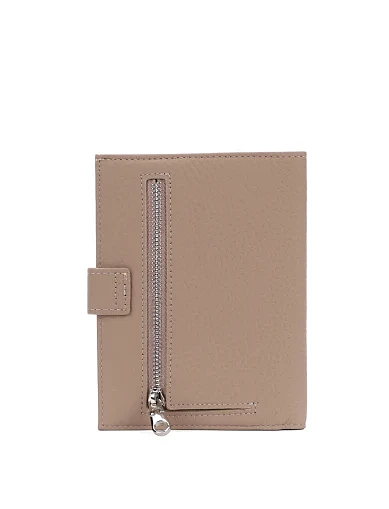 Кошелек кожаный бежевый - фото 3 - Miraton