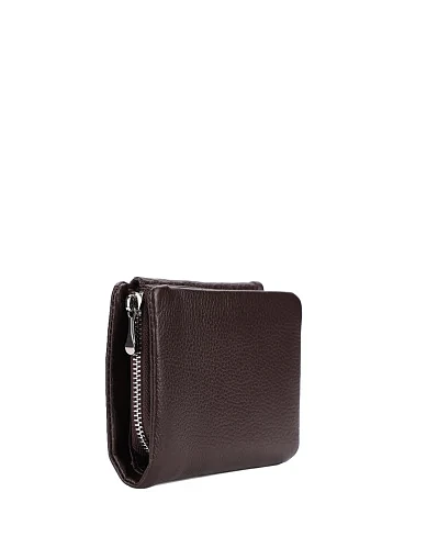 Кошелек кожаный коричневый - фото 2 - Miraton