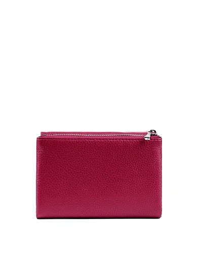 Кошелек кожаный бордовый - фото 3 - Miraton