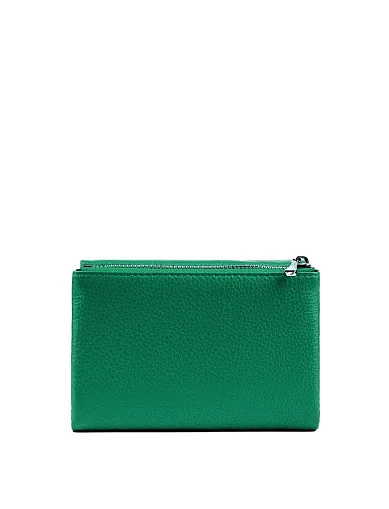 Кошелек кожаный зеленый - фото 3 - Miraton