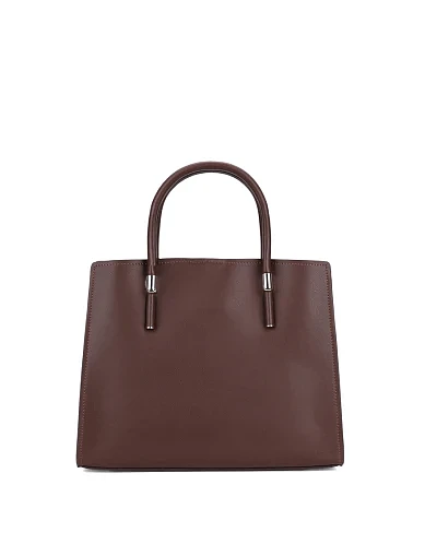 Жіноча сумка тоут шкіряна коричнева(2116-2) - фото 2 - Miraton