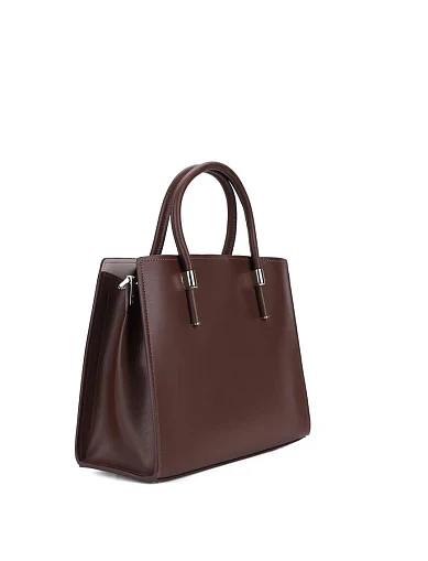 Жіноча сумка тоут шкіряна коричнева(2116-2) - фото 3 - Miraton