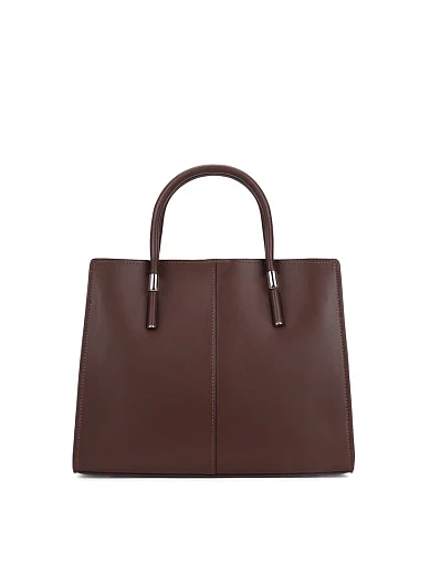 Жіноча сумка тоут шкіряна коричнева(2116-2) - фото 4 - Miraton