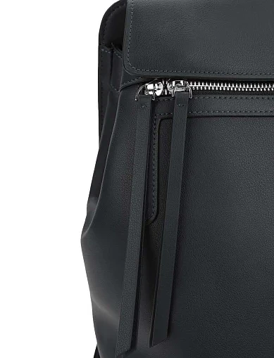 Жіночий рюкзак шкіряний чорний(731-1) - фото 5 - Miraton