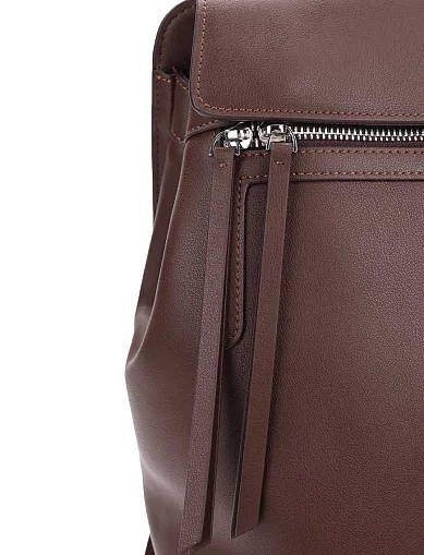 Жіночий рюкзак шкіряний коричневий(731-2) - фото 5 - Miraton