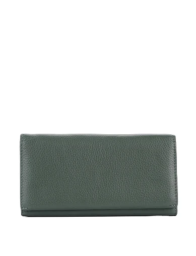 Гаманець на магніті шкіряний зелений(7003-3) - фото 1 - Miraton