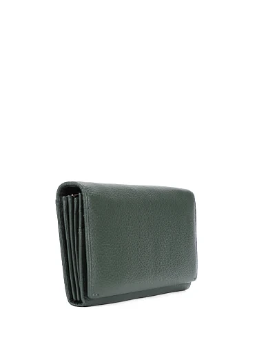 Гаманець на магніті шкіряний зелений(7003-3) - фото 2 - Miraton