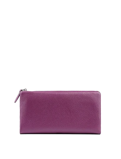 Гаманець на магніті шкіряний фіолетовий(8806-3) - фото 1 - Miraton