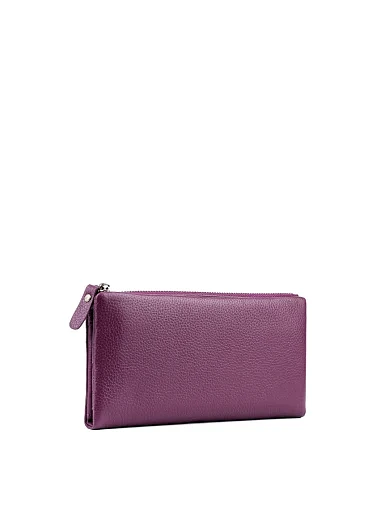 Гаманець на магніті шкіряний фіолетовий(8806-3) - фото 2 - Miraton