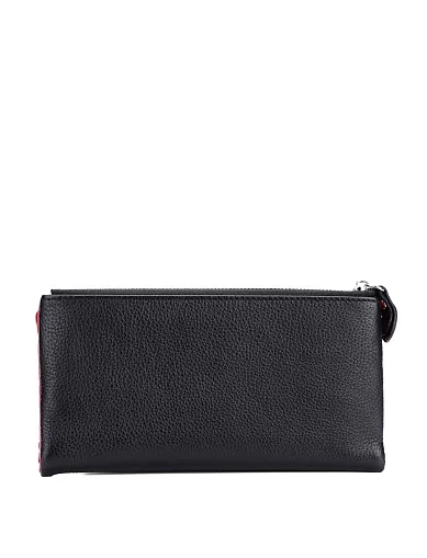 Кошелек кожаный черный - фото 3 - Miraton