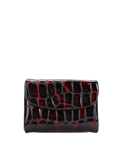 Гаманець на магніті шкіряний коричневий(9017) - фото 1 - Miraton