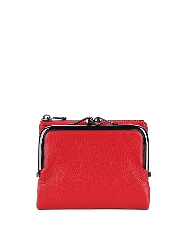 Гаманець шкіряний червоний(3045-1) - фото 1 - Miraton