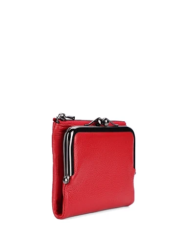 Гаманець шкіряний червоний(3045-1) - фото 2 - Miraton