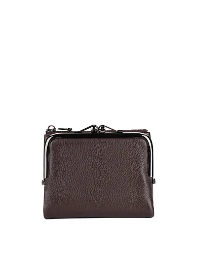 Гаманець шкіряний коричневий(3045-2) - фото 1 - Miraton