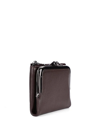 Гаманець шкіряний коричневий(3045-2) - фото 2 - Miraton