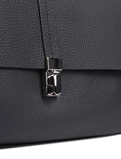 Женская сумка кросс-боди кожаная черная - фото 5 - Miraton