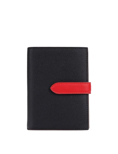 Кошелек кожаный черный - фото 1 - Miraton