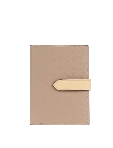 Кошелек кожаный бежевый - фото 1 - Miraton