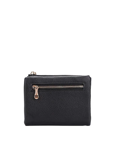 Кошелек на магните кожаный черный - фото 3 - Miraton