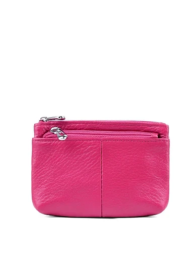 Монетниця шкіряна рожева(079-4) - фото 1 - Miraton