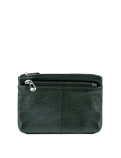 Монетниця шкіряна зелена(079-3) - фото 1 - Miraton