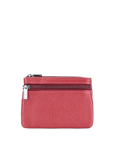 Монетниця шкіряна бордова(438-2) - фото 1 - Miraton