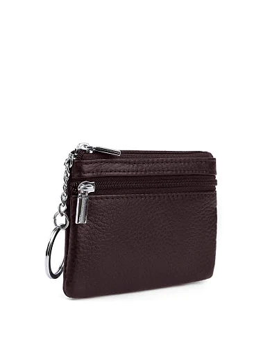 Монетниця шкіряна коричнева(438-1) - фото 2 - Miraton