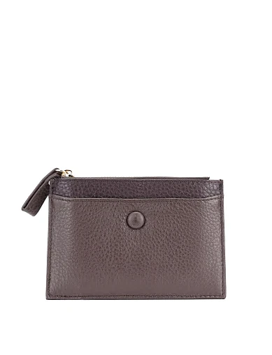 Визитница кожаная коричневая - фото 1 - Miraton