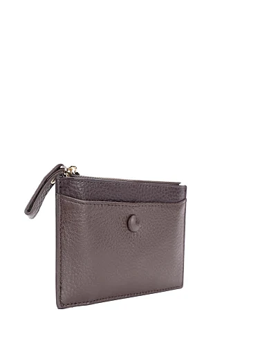 Визитница кожаная коричневая - фото 2 - Miraton