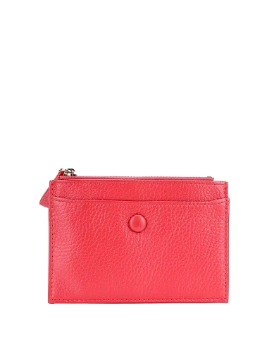 Визитница кожаная красная - фото 1 - Miraton