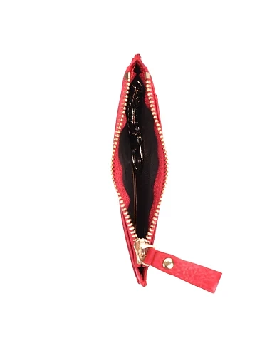 Визитница кожаная красная - фото 4 - Miraton