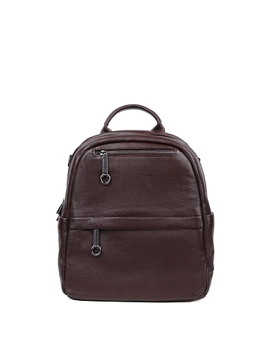 Жіночий рюкзак шкіряний коричневий(1269) - фото 1 - Miraton