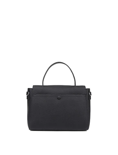 Жіноча сумка тоут шкіряна чорна(L131-1) - фото 3 - Miraton