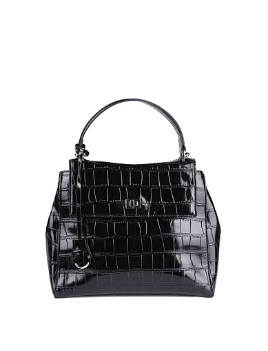 Женская сумка-рюкзак MIRATON кожаная черная - фото 1 - Miraton