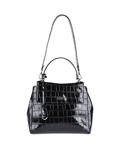 Женская сумка-рюкзак MIRATON кожаная черная - фото 7 - Miraton