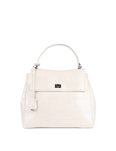 Женская сумка-рюкзак MIRATON кожаная белая - фото 1 - Miraton