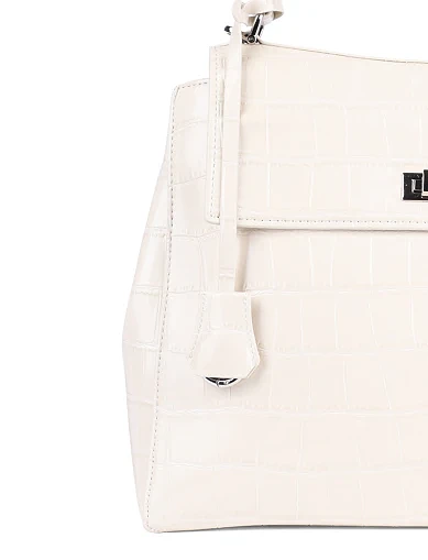 Женская сумка-рюкзак MIRATON кожаная белая - фото 5 - Miraton