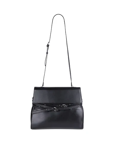 Женская сумка тоут MIRATON кожаная черная - фото 6 - Miraton