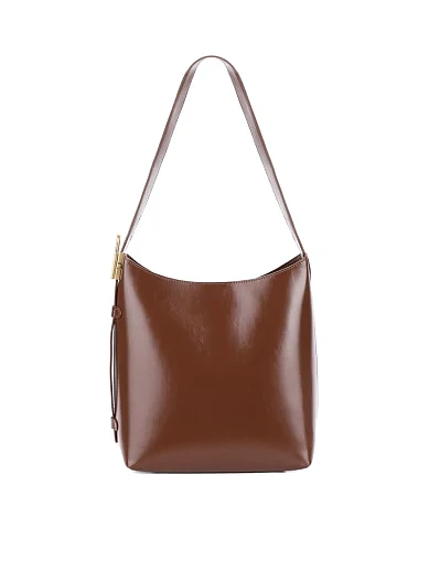 Женская сумка тоут кожаная коричневая - фото 1 - Miraton