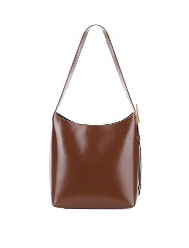 Женская сумка тоут кожаная коричневая - фото 3 - Miraton