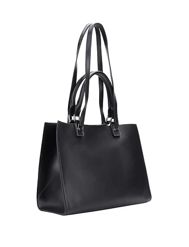 Жіноча сумка шкіряна чорна(3124S-1) - фото 3 - Miraton