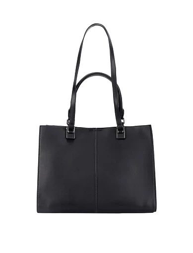 Жіноча сумка шкіряна чорна(3124S-1) - фото 4 - Miraton