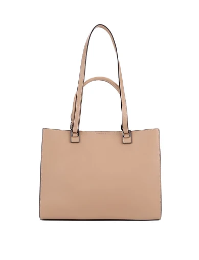 Женская сумка кожаная бежевая - фото 1 - Miraton