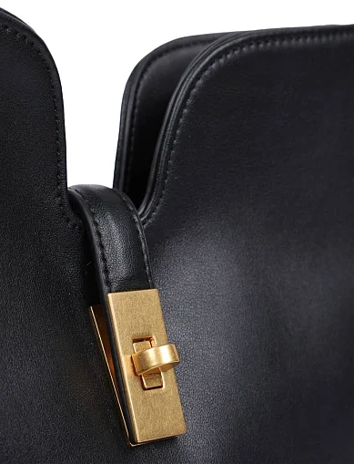 Жіноча сумка через плече шкіряна чорна(8953-1) - фото 5 - Miraton