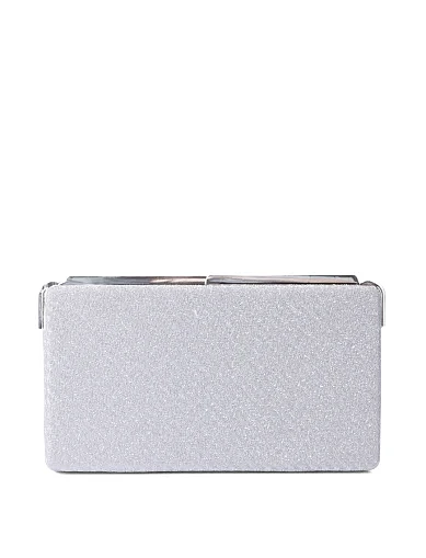 Женский клатч серебряный - фото 1 - Miraton