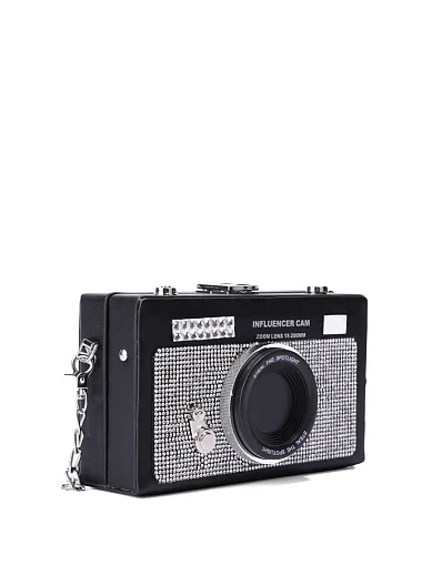 Женский минодьер из экокожи черный - фото 3 - Miraton