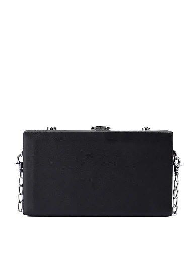 Женский минодьер из экокожи черный - фото 4 - Miraton