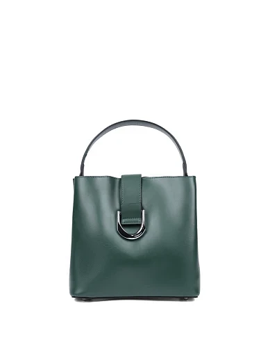 Женская сумка кожаная зеленая - фото 1 - Miraton