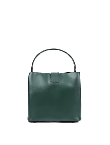 Женская сумка кожаная зеленая - фото 3 - Miraton